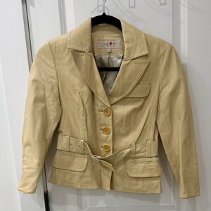 Karen Millen Beige Blazer with Button Accents